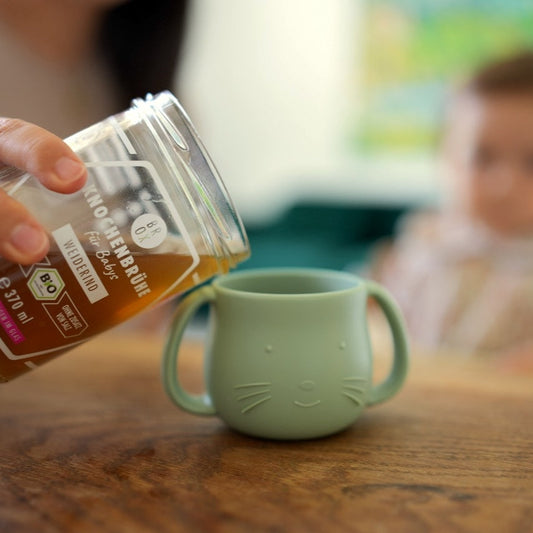 Bio Knochenbrühe Baby im Glas – Trinklernbecher