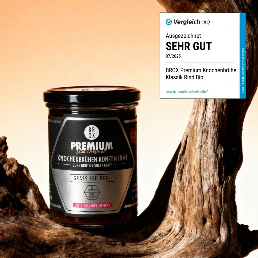 Bio Knochenbrühen-Konzentrat Weiderind im Glas – ausgezeichnet