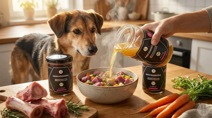 Barf: Rinderknochenbrühe für Hunde