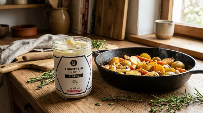 Bio-Rindertalg: Hocherhitzbar, cremig, aromatisch