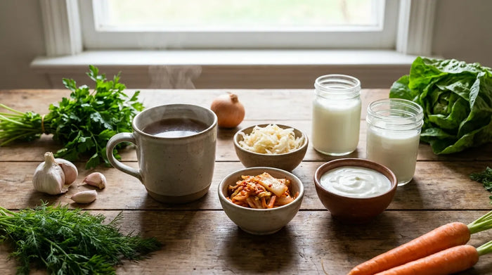Darmgesundheit fördern: Die Rolle von Knochenbrühe und fermentierten Lebensmitteln