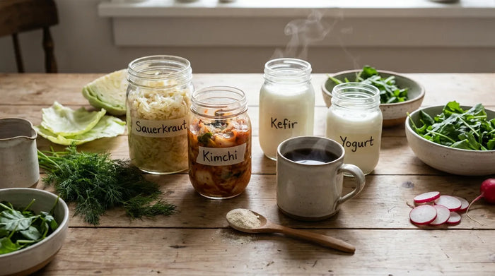 Fermentierte Snacks, Brühen oder Probiotika: Was 2026 bei Darmgesundheit besonders gefragt ist