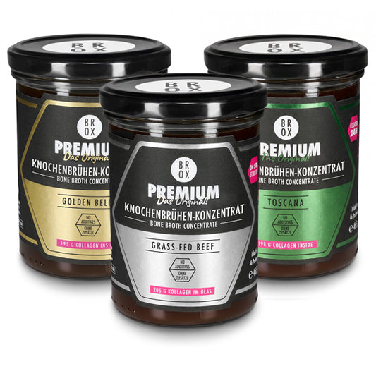 Konzentrat-Bundle: Pure – Golden – Toskana (3x 465g)