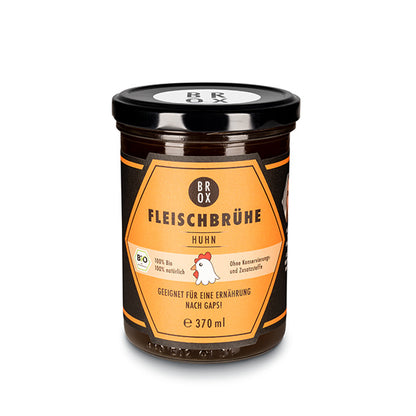 Bio Fleischbrühe Huhn im Glas – Henne