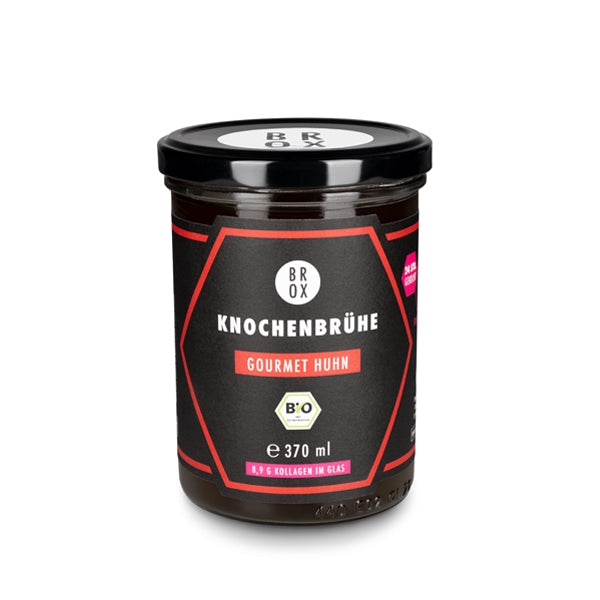 Bio Knochenbrühe Gourmet Huhn im Glas – Premium Kollagen