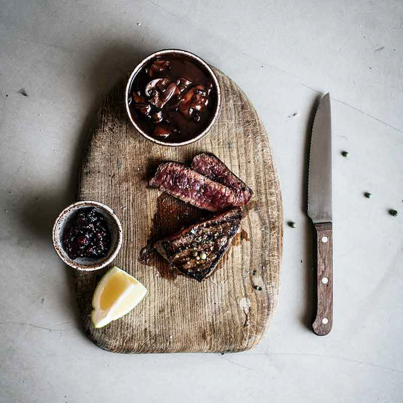 Bio Knochenbrühe Gourmet Wild im Glas – Premium Messer