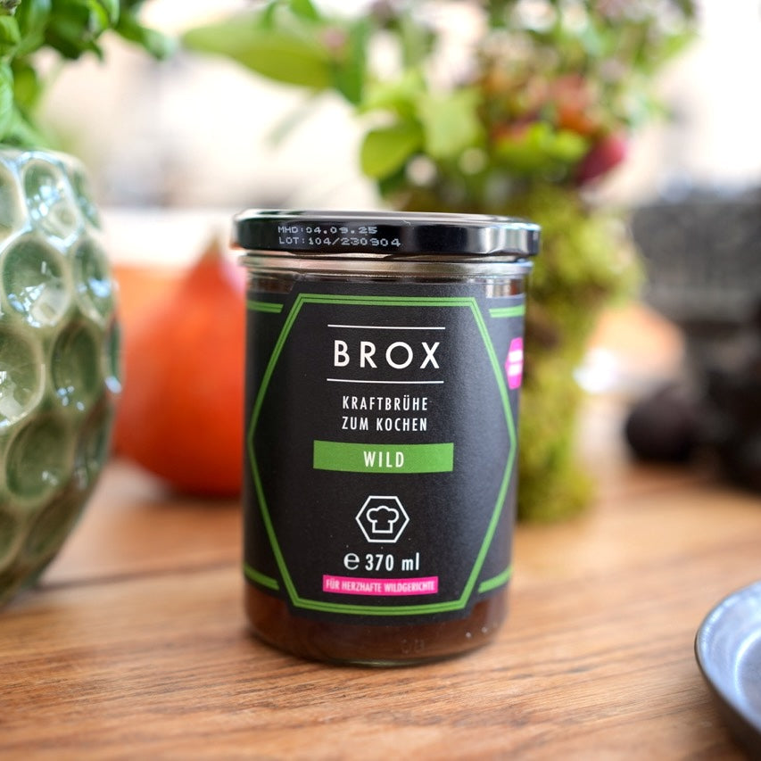 Bio Knochenbrühe Gourmet Wild im Glas – Premium Zimmerpflanzen