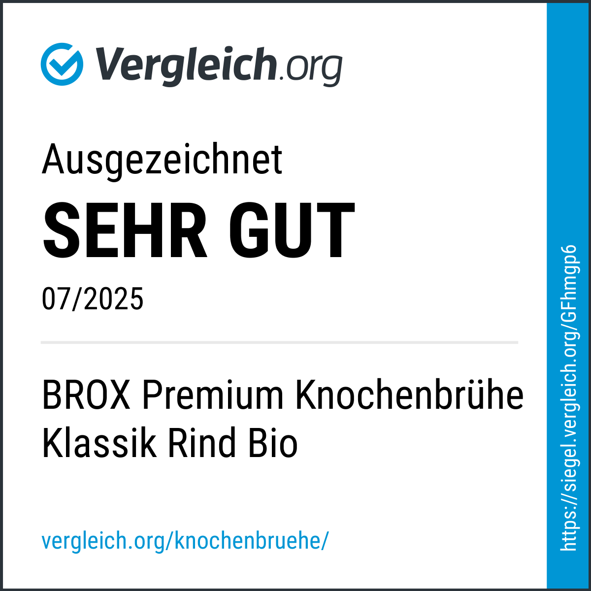 Bio Knochenbrühe klassikRind im Glas – Premium Sher Gut 