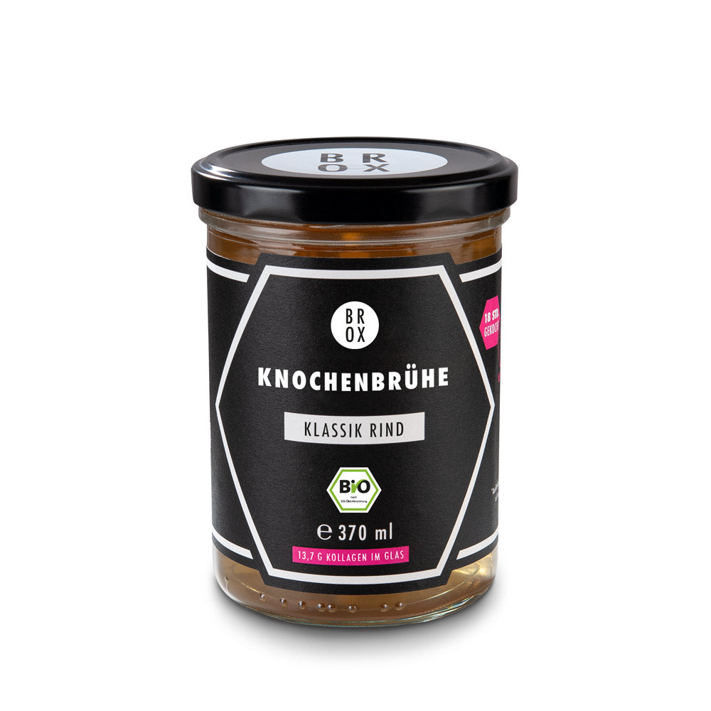 Bio Knochenbrühe klassikRind im Glas – Premium-370