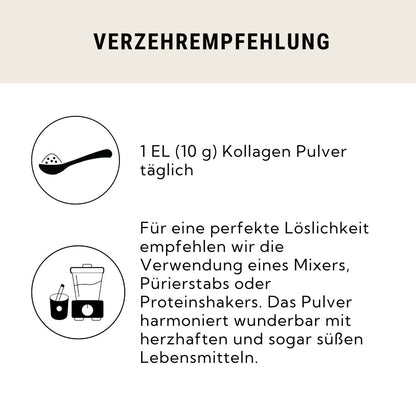 Bio 3-Monatsvorrat Kollagenpulver vom Bio-Weiderind  im Glas –essloffel
